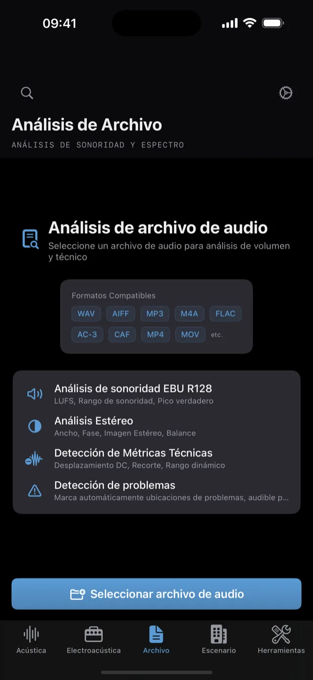 Loudness & file analysis