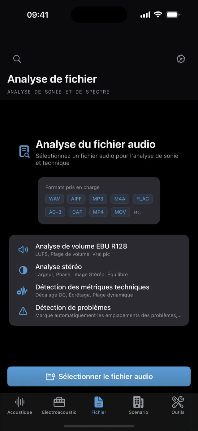 Loudness & file analysis
