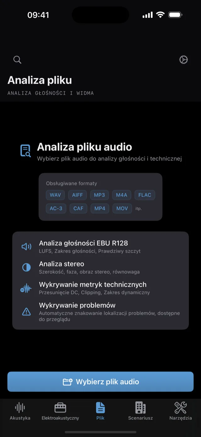 Loudness & file analysis